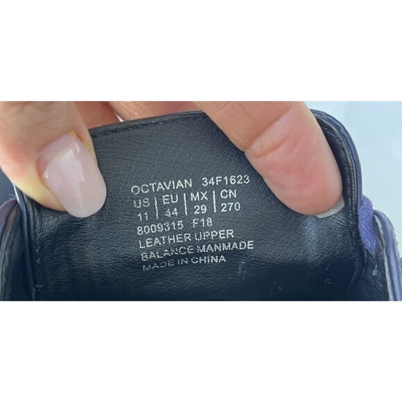 CALVIN KLEIN CK Octavian Leather  Navy Low Top Street Sneakers Lace Up Shoes 11 - Picture 9 of 9